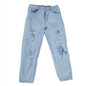 Light Blue Distressed Women's Jeans